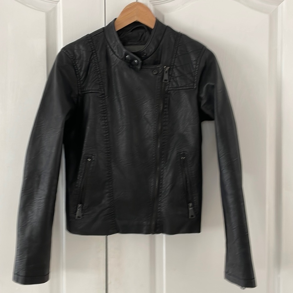 Ci Sono By Cavalini  Vegan leather bikers jacket SIZE S